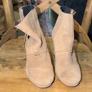 Toms Tan Ankle Booties